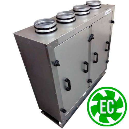 Установка вентиляционная приточно-вытяжная Node1- 800/RP,VEC(D),E4.5 Vertical